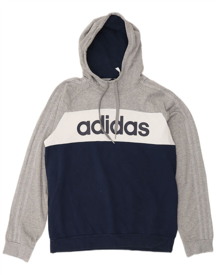 Pulover cu glugă grafic ADIDAS pentru bărbați, mare, multicolor, din bumbac