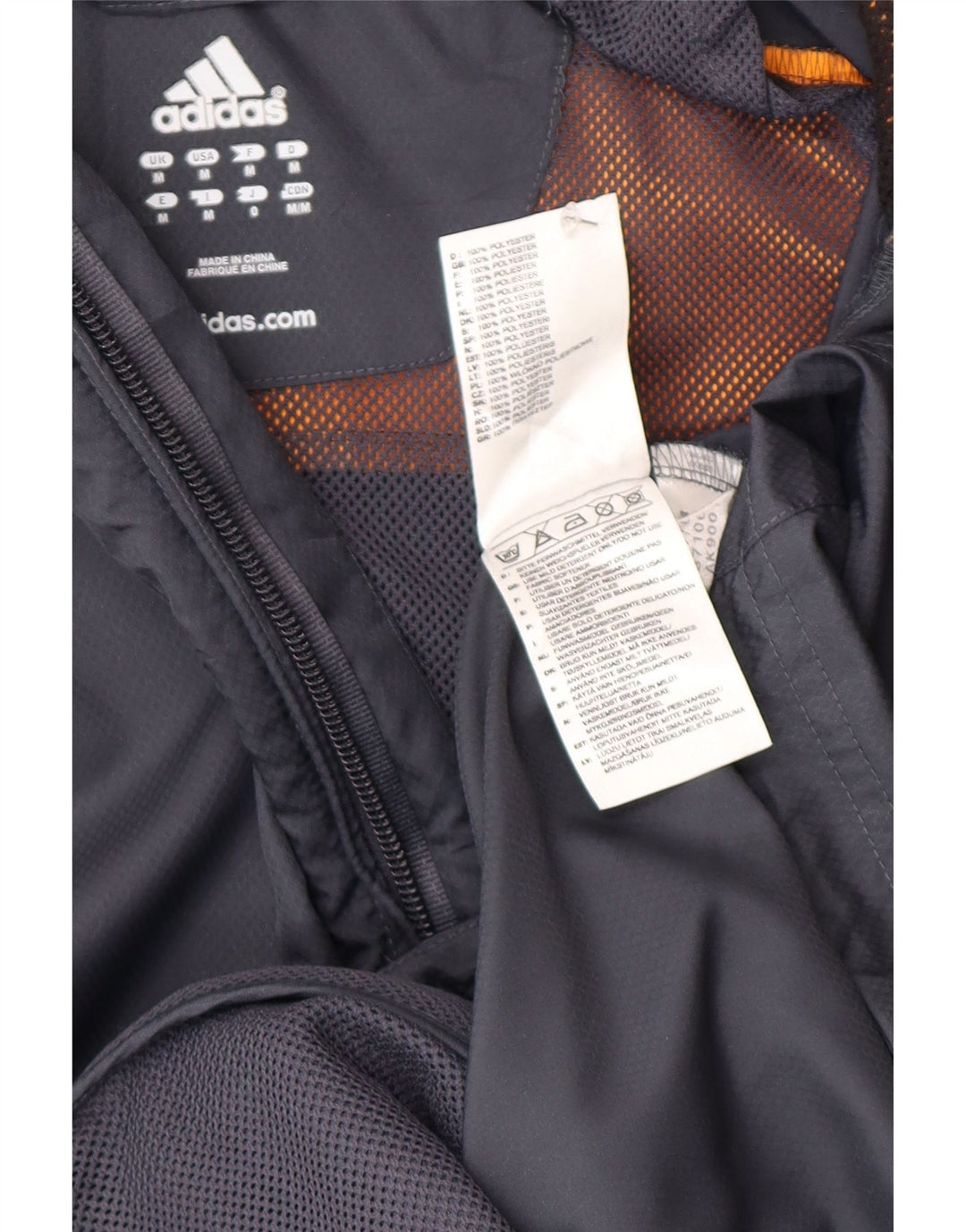 Jachetă de trening Adidas Clima Proof pentru bărbați, gri mediu, bloc de culoare