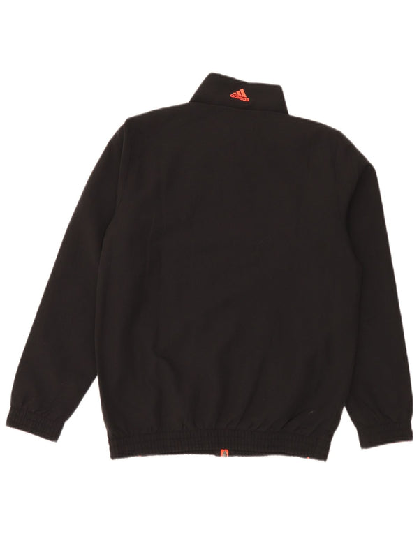 Adidas Boys Graphic Trening Top Jachetă 11-12 ani Poliester negru