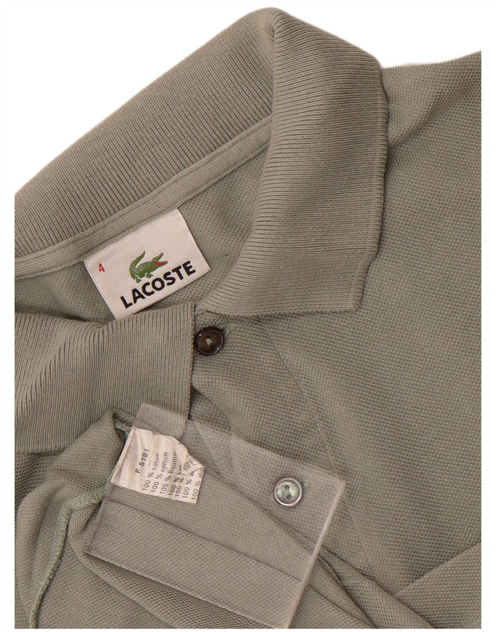 Tricou polo Lacoste pentru bărbați, mărimea 4, bumbac kaki mediu