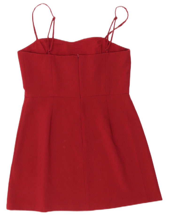 Rochie de soare pentru femei French Connection UK 14 Medium Burgundy Poliester