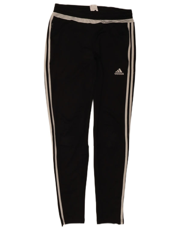 Pantaloni de trening Climacool ADIDAS pentru femei UK 8/10 Poliester negru mic