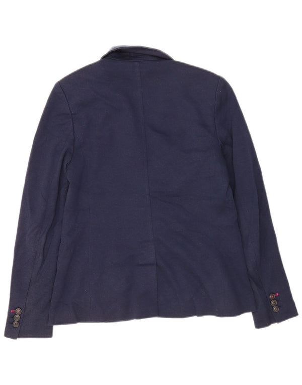 Jachetă Blazer pentru femei Joules cu 2 nasturi UK 10 Poliester bleumarin mic