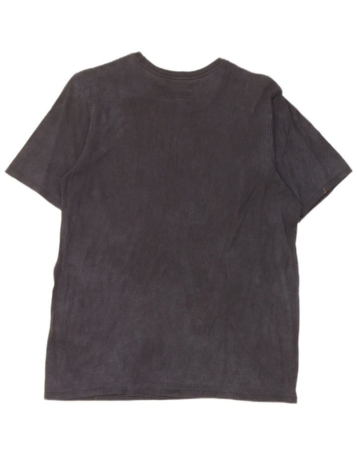 Tricou grafic Nike pentru bărbați, cu croială atletică, top mediu negru