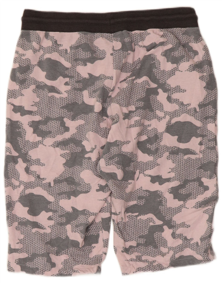 Pantaloni scurti sport REEBOK pentru femei UK 14 Medium Gri Camuflage Poliester
