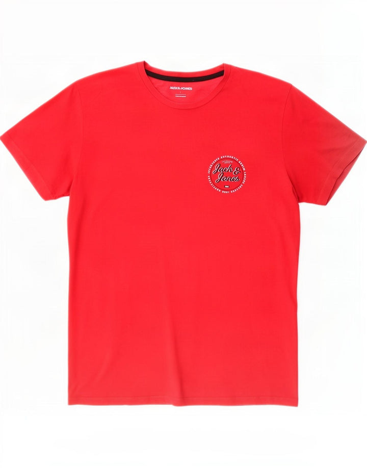 Tricou Jack & Jones pentru bărbați Top mare bumbac roșu