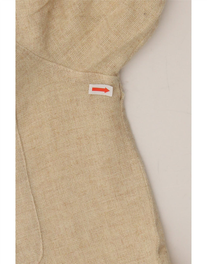 VINTAGE Mens Shirt Medium Beige Vintage Vintage and Second-Hand Vintage from Messina Hembry 