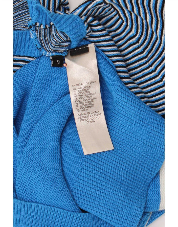 Pulover Diesel pentru bărbați, cu gât crew, mic, albastru, bumbac color bloc