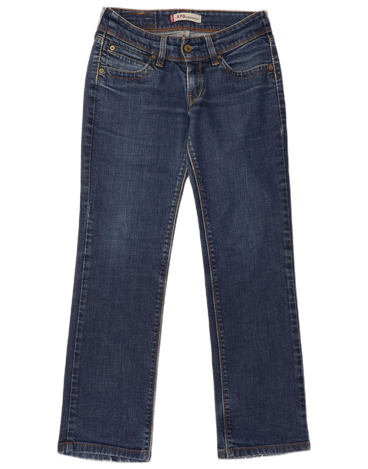 Blugi drepti 570 pentru femei Levi's W28 L28 Bumbac albastru