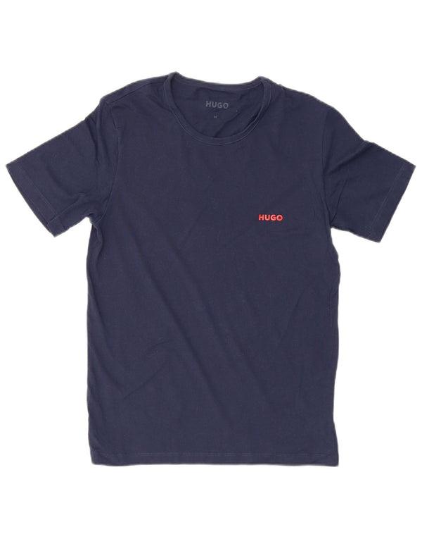 Tricou pentru bărbați Hugo Boss Top mediu din bumbac bleumarin