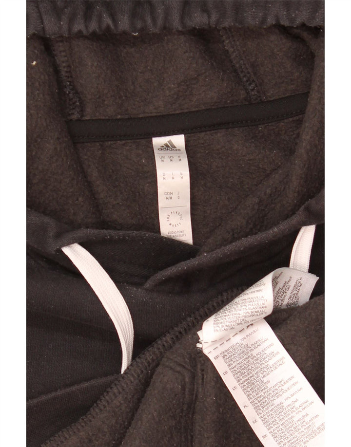 Pulover Adidas pentru bărbați, bumbac mediu negru