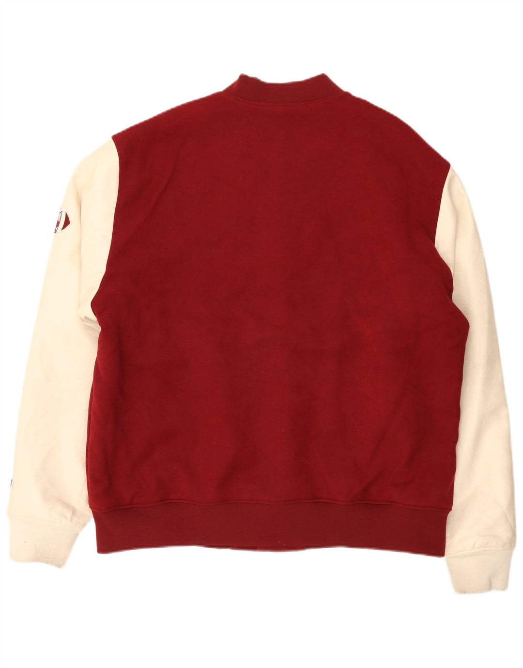 Jachetă Varsity cu grafică Champion pentru bărbați UK 44 2XL Burgundy Colorblock
