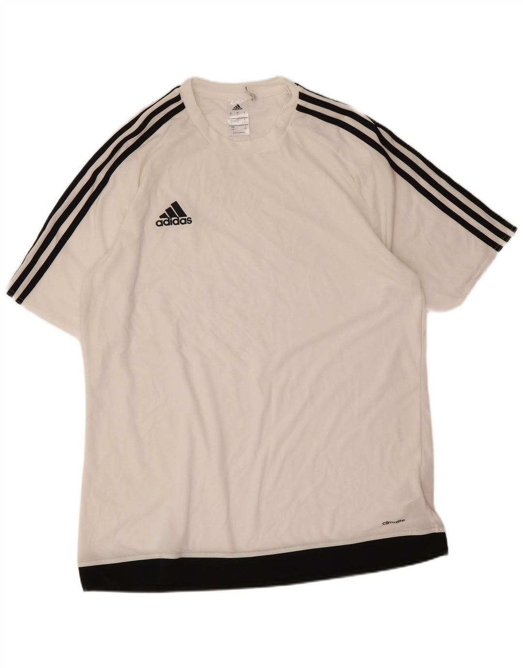 Tricou Adidas Climalite pentru bărbați Top mare, alb, poliester color bloc