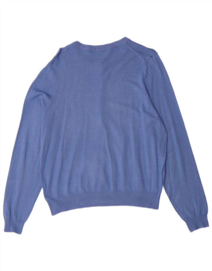 Pulover cardigan pentru femei Marks & Spencer UK 16 mare, albastru, viscoză