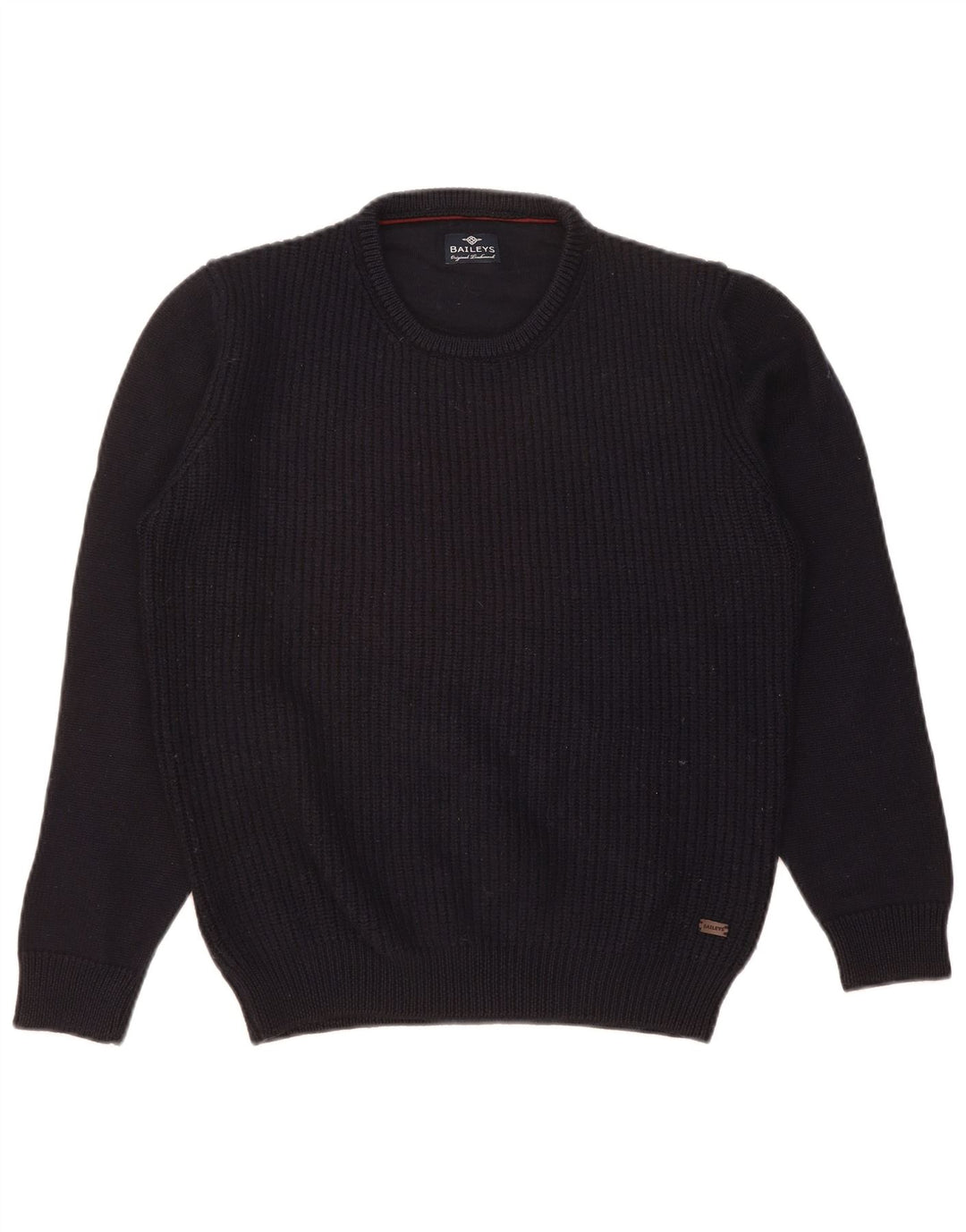 BAILEYS Womens Crew Neck Jumper Sweater UK 16 Large Navy Blue Wool