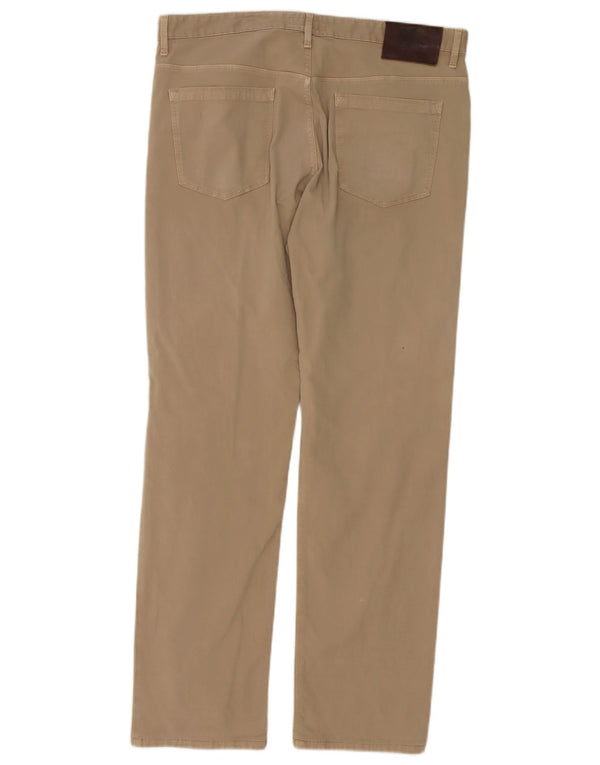 Pantaloni casual drepti pentru bărbați Burberry W35 L32 bumbac bej