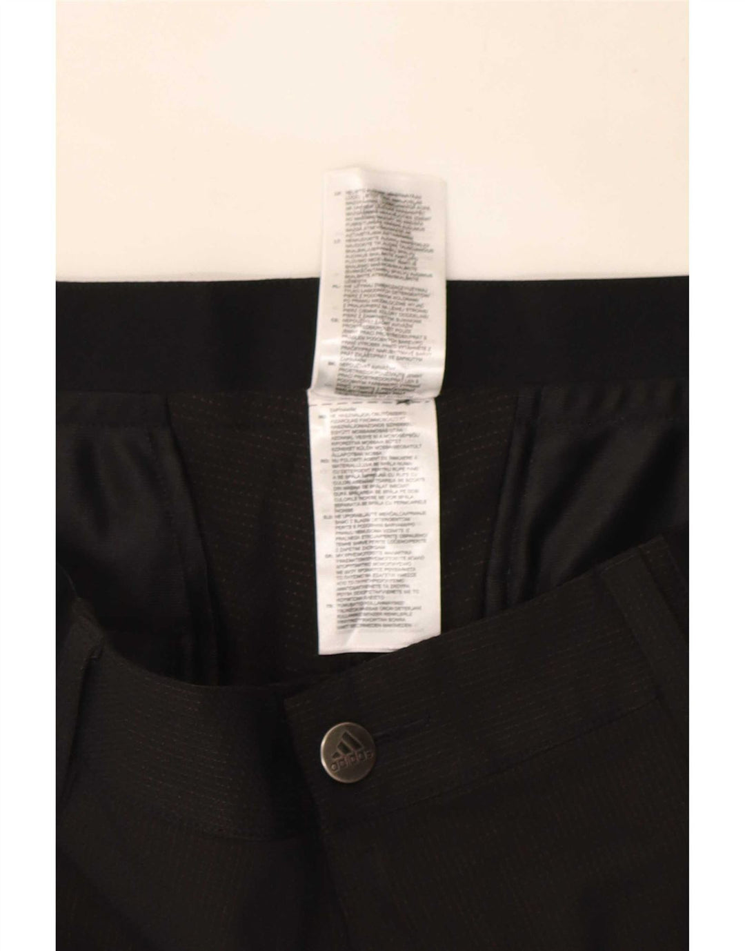 Pantaloni chino slim pentru bărbați Adidas W34 L29 poliester negru