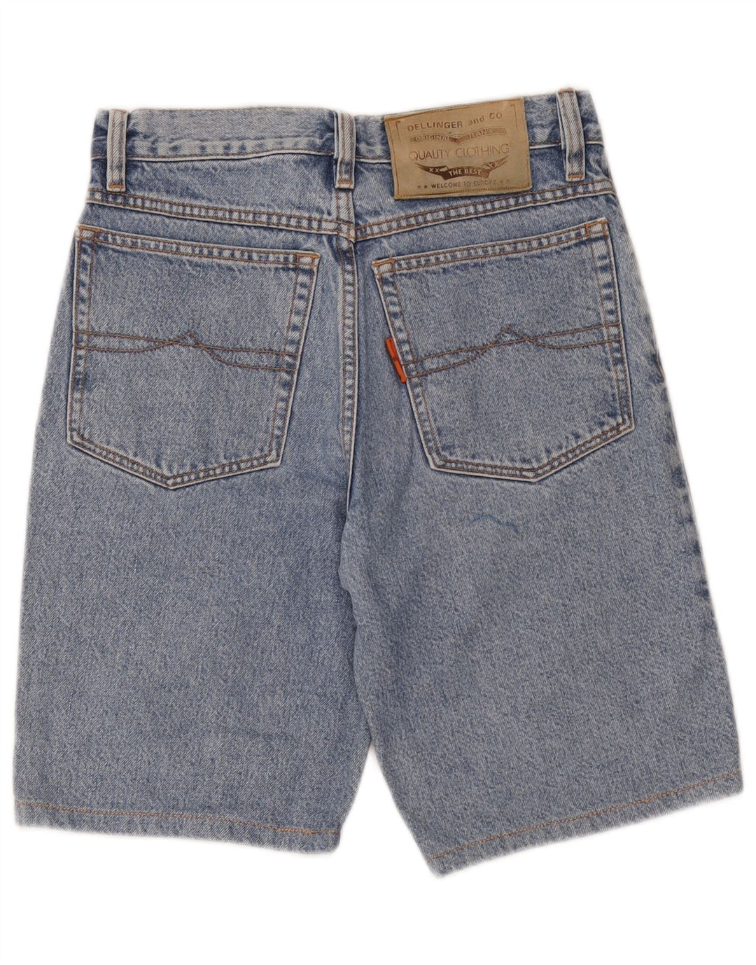 Pantaloni scurți din denim vintage pentru bărbați W30, bumbac albastru mediu