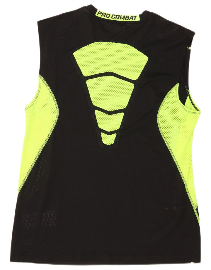 Vest Vest Top Dri Fit Nike pentru bărbați, mediu negru, poliester color bloc