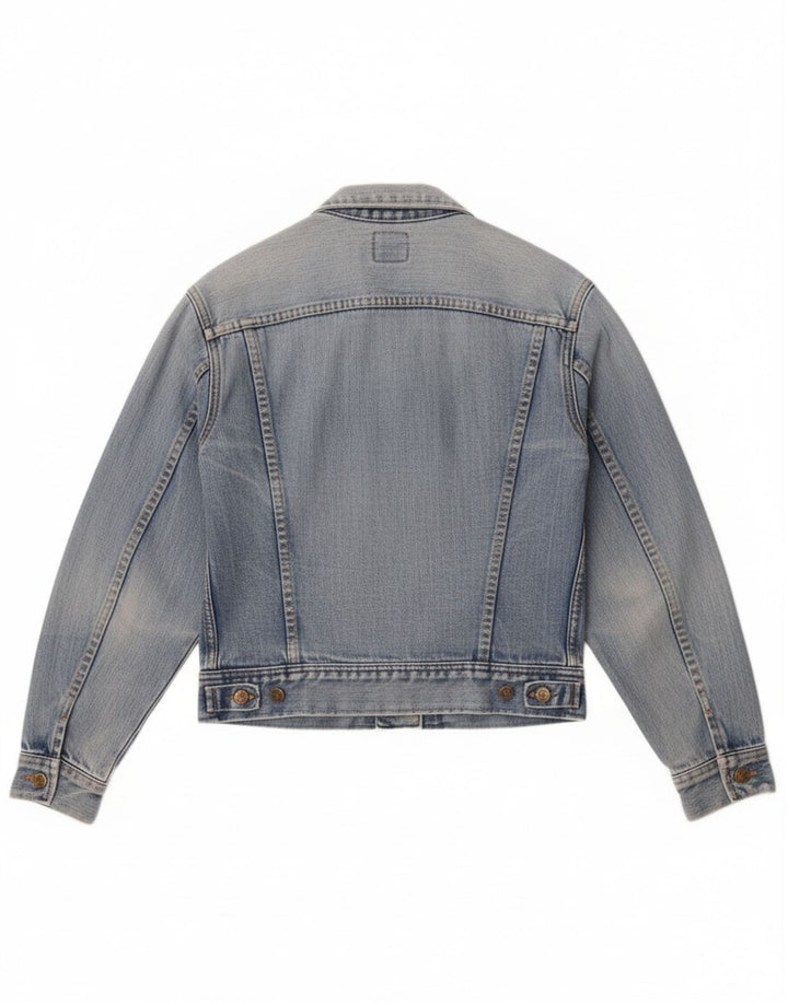 Jachetă Lee pentru femei Crop denim UK 12 Medium Blue