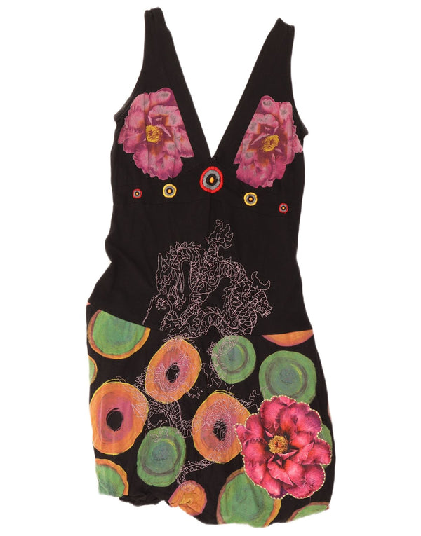 Rochie Bubble fără mâneci Desigual Fete 9-10 Ani XL Negru Floral