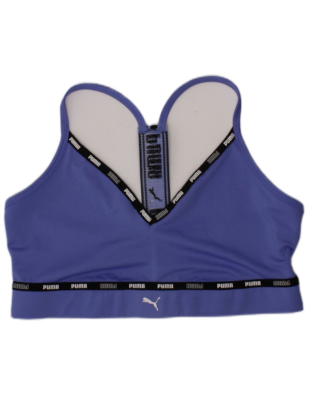 Sutien sport grafic Puma pentru femei Top Medium Blue Poliester Sports