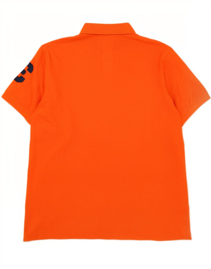 U.S. Polo Assn. Cămașă bărbați mare portocaliu bumbac