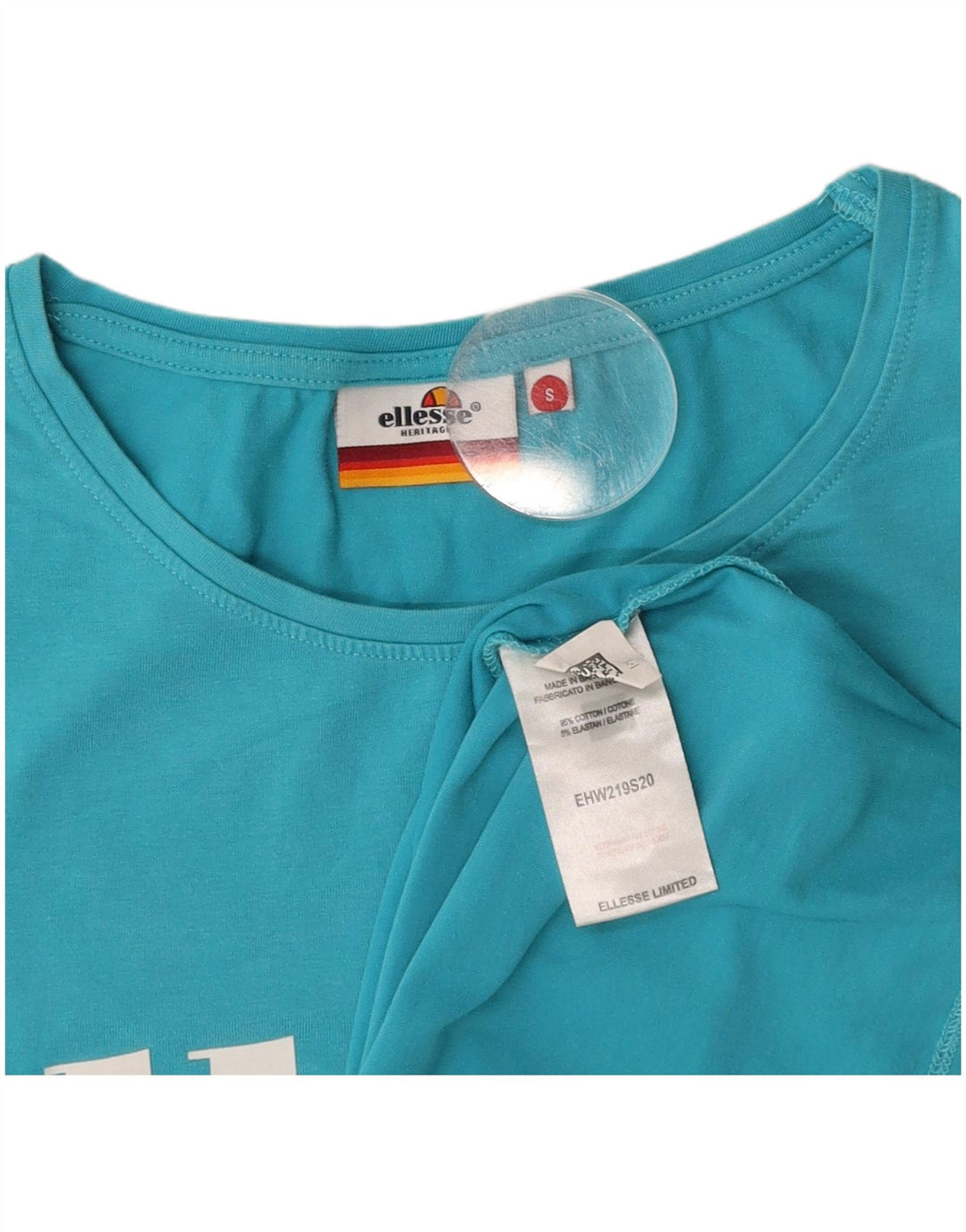 Tricou cu grafic Heritage pentru femei ELLESSE Top UK 10 Small Blue Bumbac