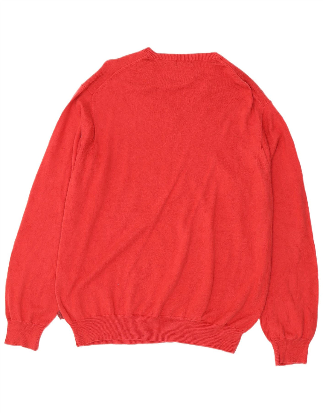 Pulover Izod pentru bărbați, cu decolteu în V, XL, bumbac roșu