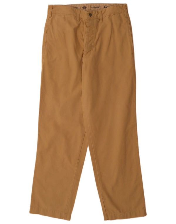 Dockers Pantaloni Chino Drepți Bărbați L32 L30 Bumbac Bej