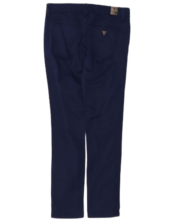 Guess Pantaloni skinny casual pentru femei W26 L28 bumbac bleumarin