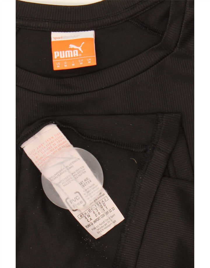 Tricou grafic pentru bărbați Puma Top Mediu Negru Poliester cu dungi