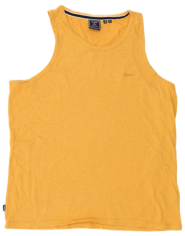 Vestă Superdry pentru bărbați, 2XL, bumbac galben