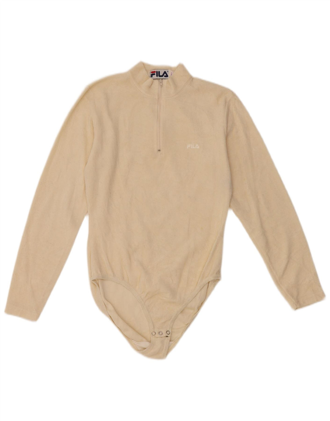 Body FILA pentru femei cu mânecă lungă din lână IT 42 Medium Off White