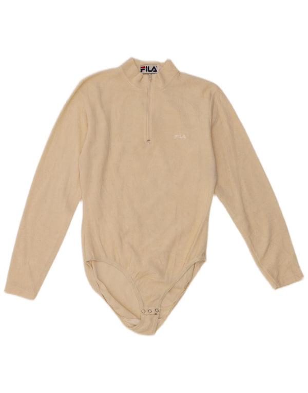 Body FILA pentru femei cu mânecă lungă din lână IT 42 Medium Off White
