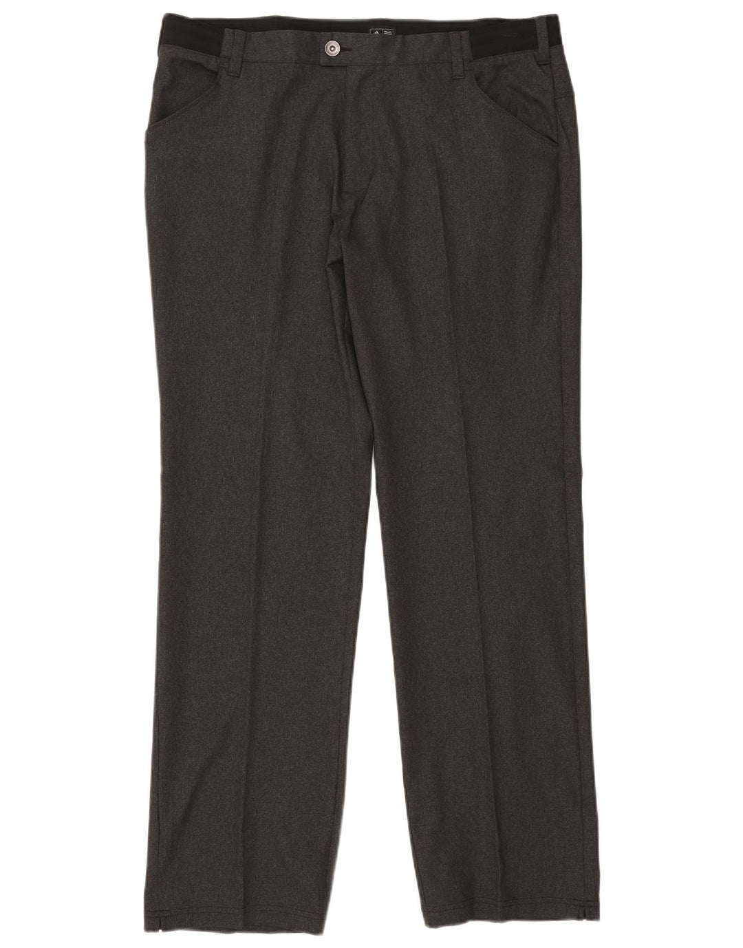 Pantaloni casual drepti pentru bărbați Adidas W38 L34 poliester gri