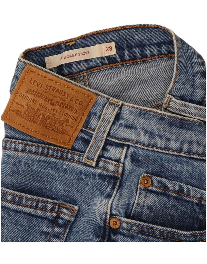 Pantaloni scurți Levi's Ribcage Denim W28 Medium Blue Bumbac
