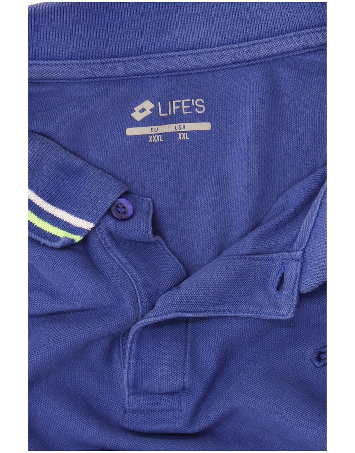 Tricou polo pentru bărbați Lotto 2XL Albastru