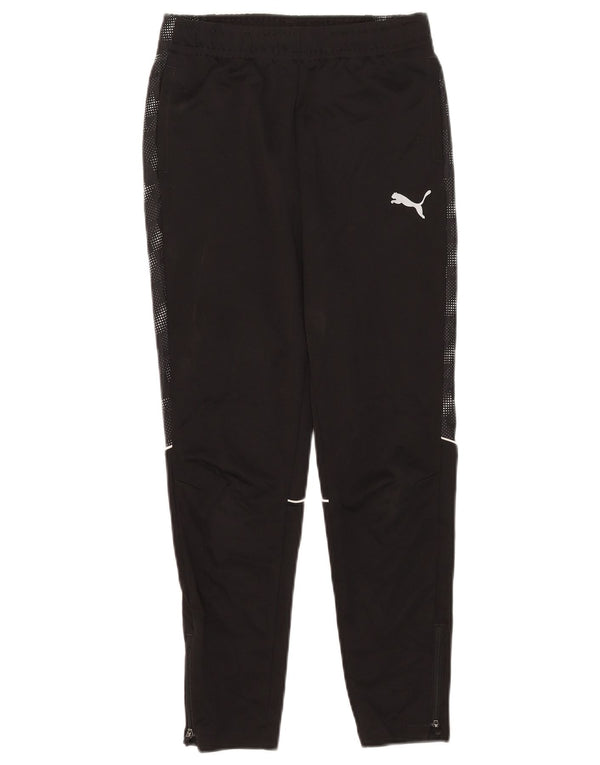 Pantaloni de trening Puma pentru băieți 11-12 ani poliester cu pete negre