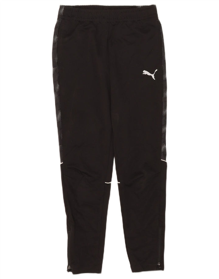 Pantaloni de trening Puma pentru băieți 11-12 ani poliester cu pete negre