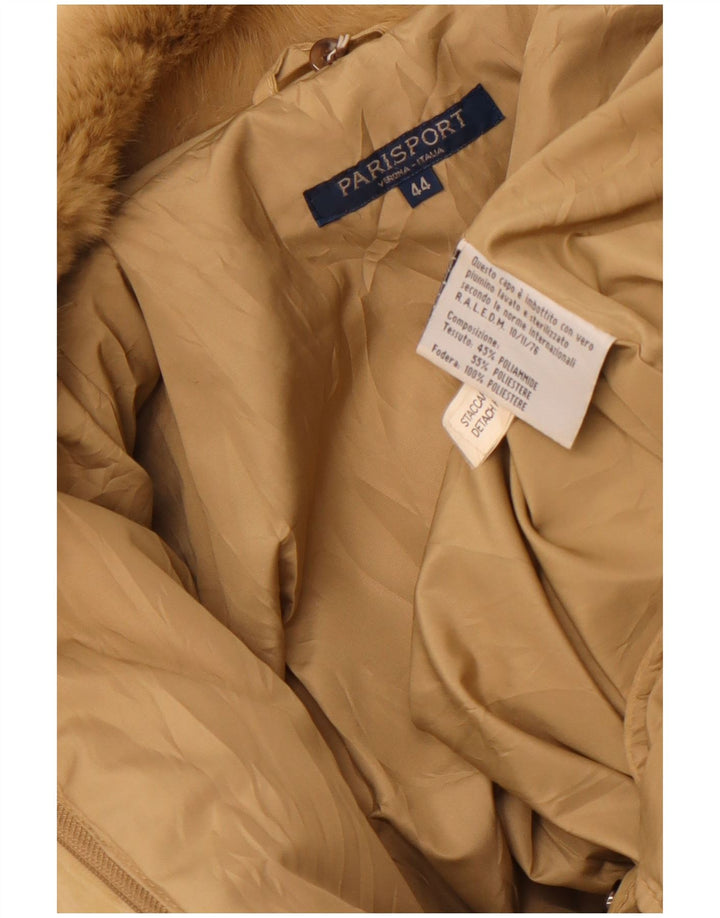 Jachetă căptușită pentru femei Parisport, cu o formă lejeră, IT 44 Medium Bej Poliamidă