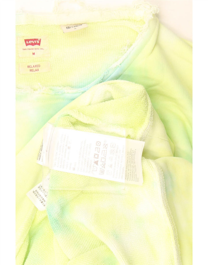 Pulover Levi's pentru bărbați, cu grafică relaxată, din bumbac verde mediu Tie Dye