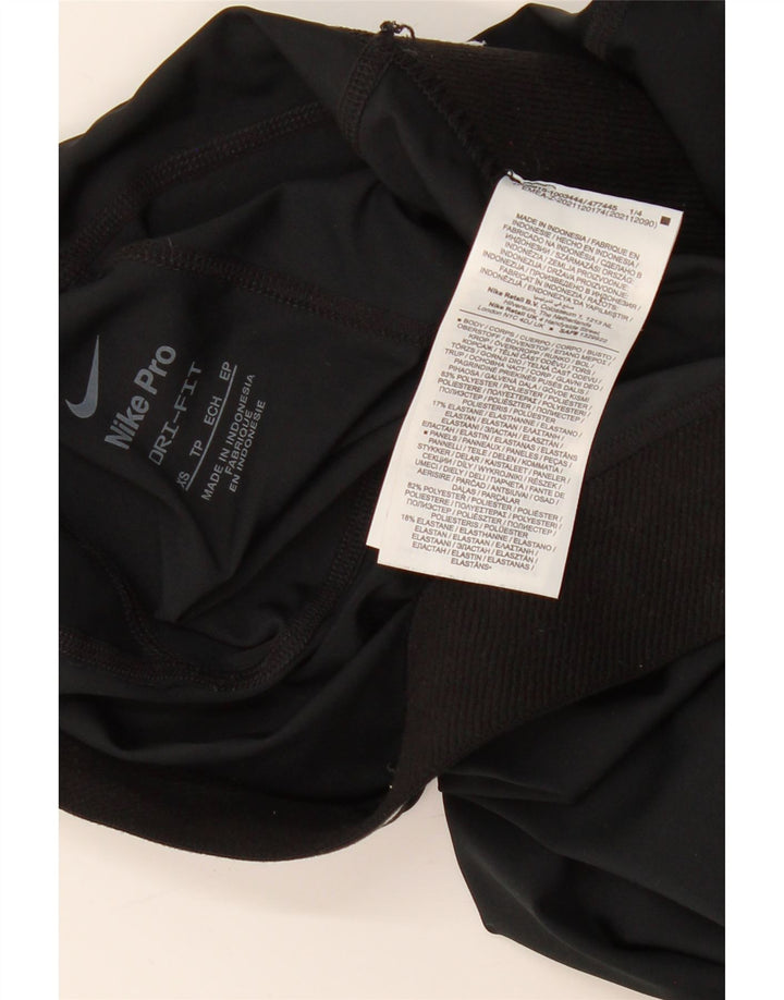 Leggings NIKE Dri Fit Graphic pentru femei UK 4 XS Poliester negru