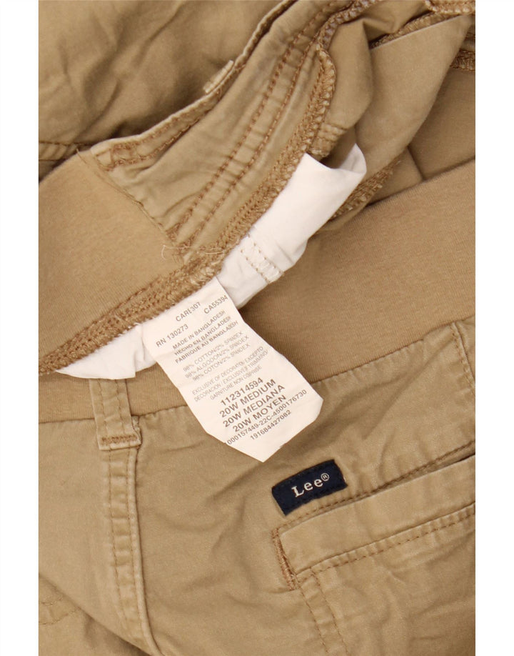 Pantaloni scurti cargo pentru femei LEE US 20 3XL W40 bumbac bej