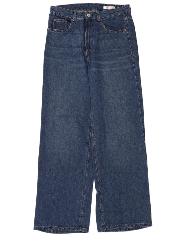 Blugi pentru bărbați Marks & Spencer cu picioare largi UK 12 Medium W32 L32 Blue Bumbac