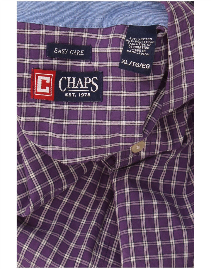 Cămașă pentru bărbați Chaps Easy Care XL, purpuriu, din bumbac