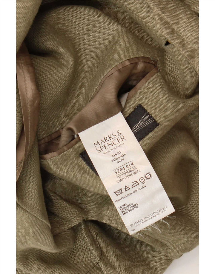 Sacou Marks & Spencer pentru bărbați cu 3 nasturi, UK 40, in kaki mediu