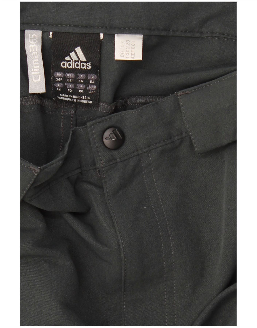 Pantaloni de vânt pentru bărbați Clima 365 drepte ADIDAS W36 L34 gri