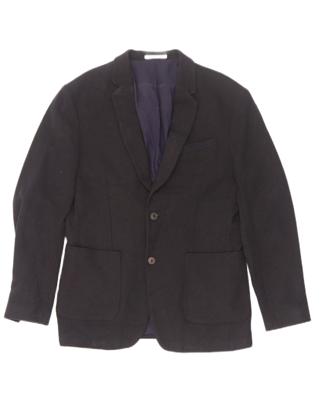 Blazer pentru bărbați Zara cu 2 nasturi EU 52 Poliester mare bleumarin