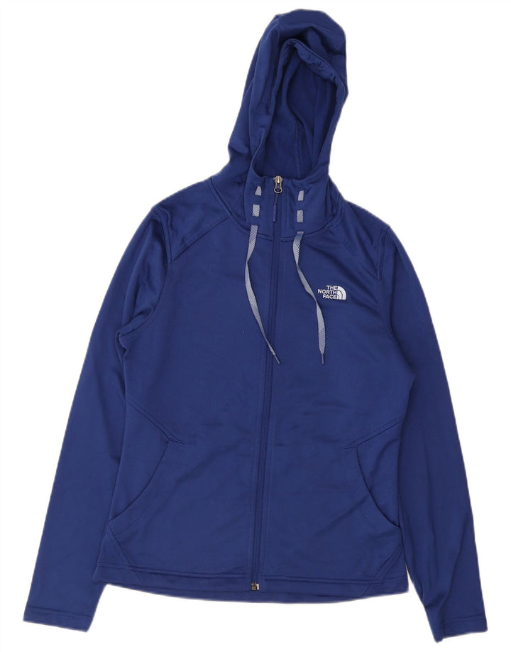 Pulover The North Face pentru femei, cu fermoar, UK 12, poliester albastru mediu